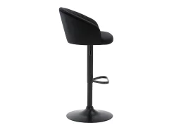 Conjunto de 2 bancos altos veludo e metal preto - DORALIZ