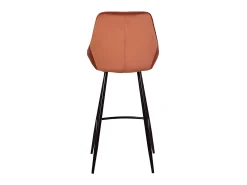Conjunto de 2 bancos altos veludo terracota MASURIE