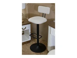 Conjunto de 2 Bancos Altos VKH446, Branco, 41x47,5x85 cm, Kendra Home