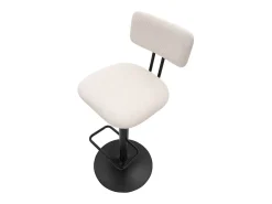 Conjunto de 2 Bancos Altos VKH446, Branco, 41x47,5x85 cm, Kendra Home