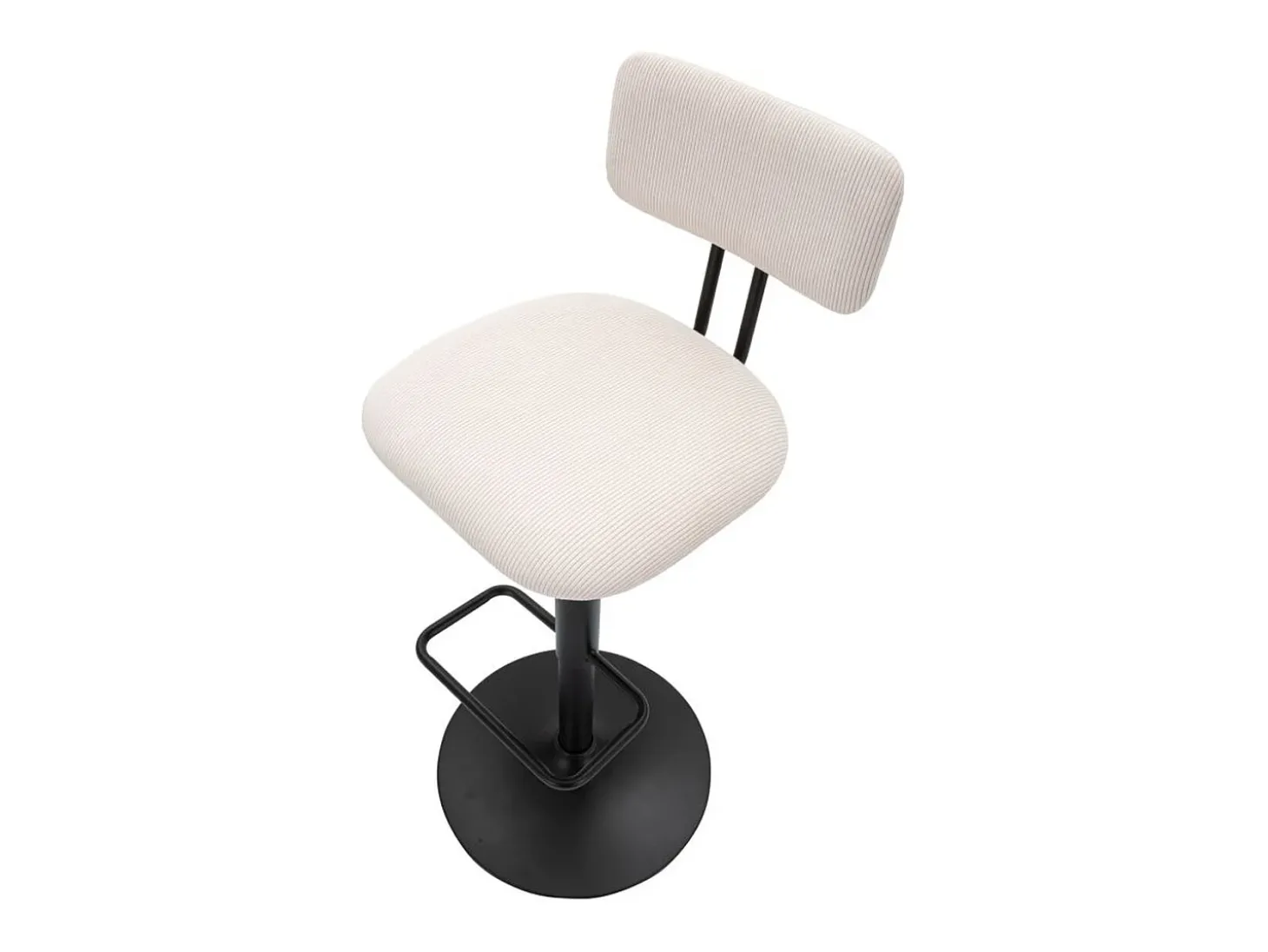 Conjunto de 2 Bancos Altos VKH446, Branco, 41x47,5x85 cm, Kendra Home