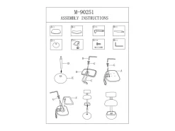 Conjunto de 2 Bancos Altos VKH446, Branco, 41x47,5x85 cm, Kendra Home