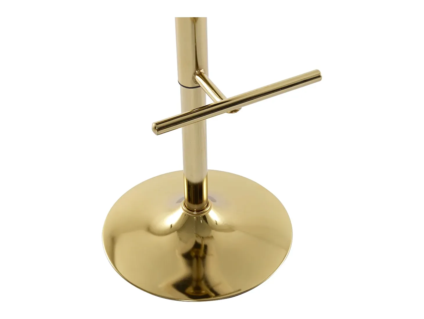 Conjunto de 2 bancos altos em tecido bouclé e metal dourado branco - LOLY