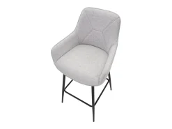 Conjunto de 2 Bancos Altos VKH434, Cinzento, 55x55x109 cm, Kendra Home