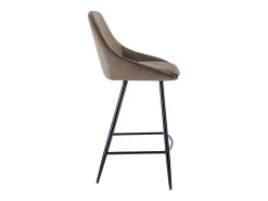 Conjunto de 2 bancos altos - Veludo - Taupe - MASURIE