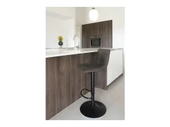 Conjunto de 2 Bancos Altos Middelfart, Cinzento, 43x43x108 cm, Kendra Home