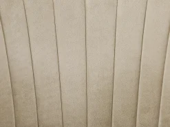 Conjunto de 2 bancos de bar em veludo e metal - Altura regulável - Bege - DORALIZ