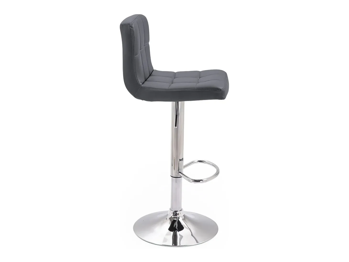 Conjunto de 2 bancos de barra cinzenta MIKE