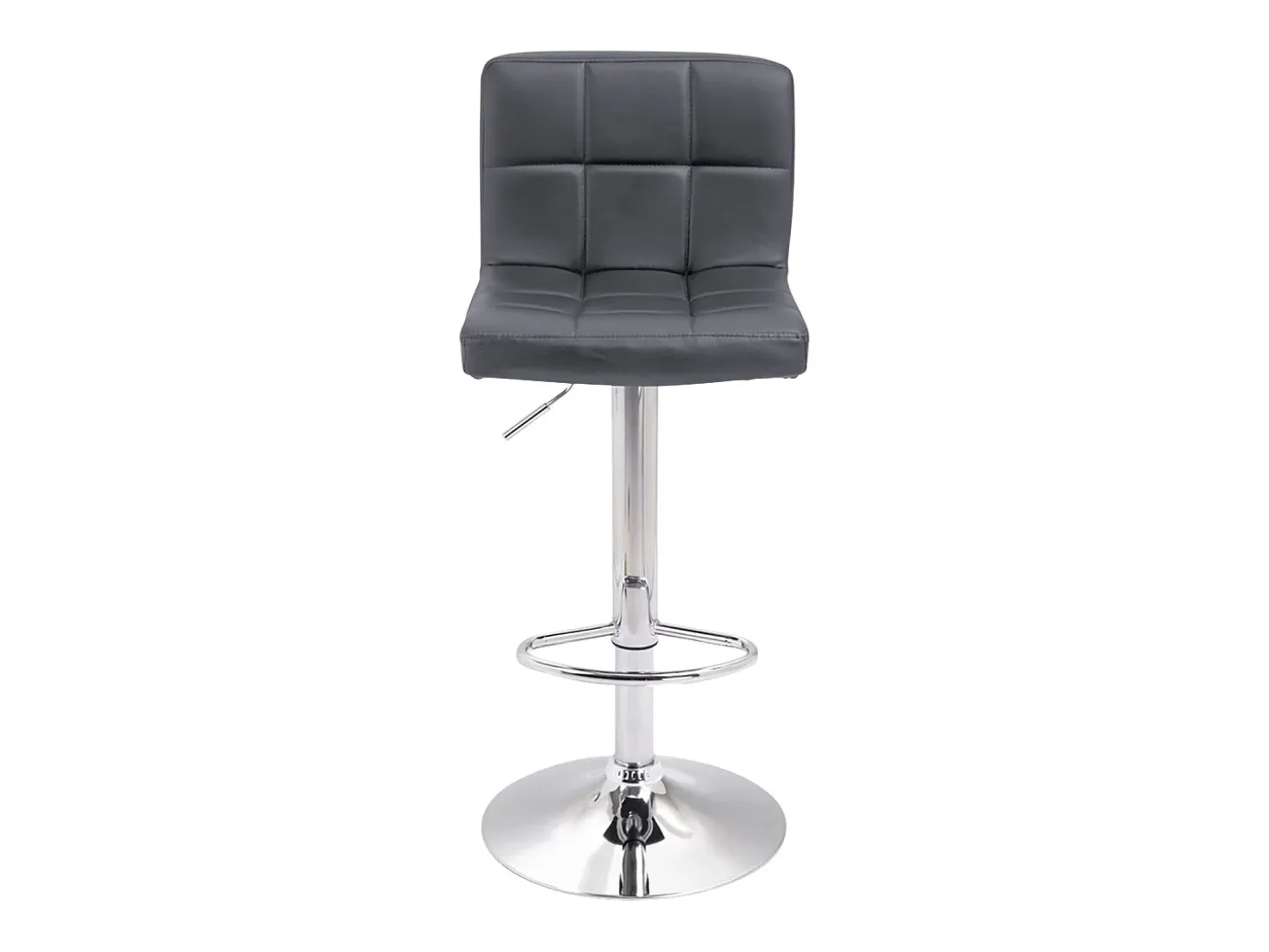 Conjunto de 2 bancos de barra cinzenta MIKE