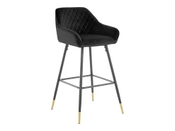 Conjunto de 2 bancos de bar em MDF branco