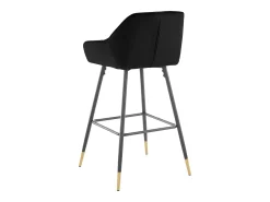 Conjunto de 2 bancos de bar em MDF branco