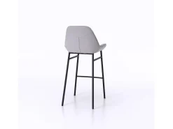 Conjunto de 2 bancos NISIDA cinzento claro