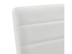 Conjunto de 2 bancos para cadeiras altas com pernas de aço e altura 66 cm branco preto 03_0005786/2