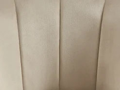 Conjunto de 2 banquetas de bar em veludo e metal - Bege - ELIRAM