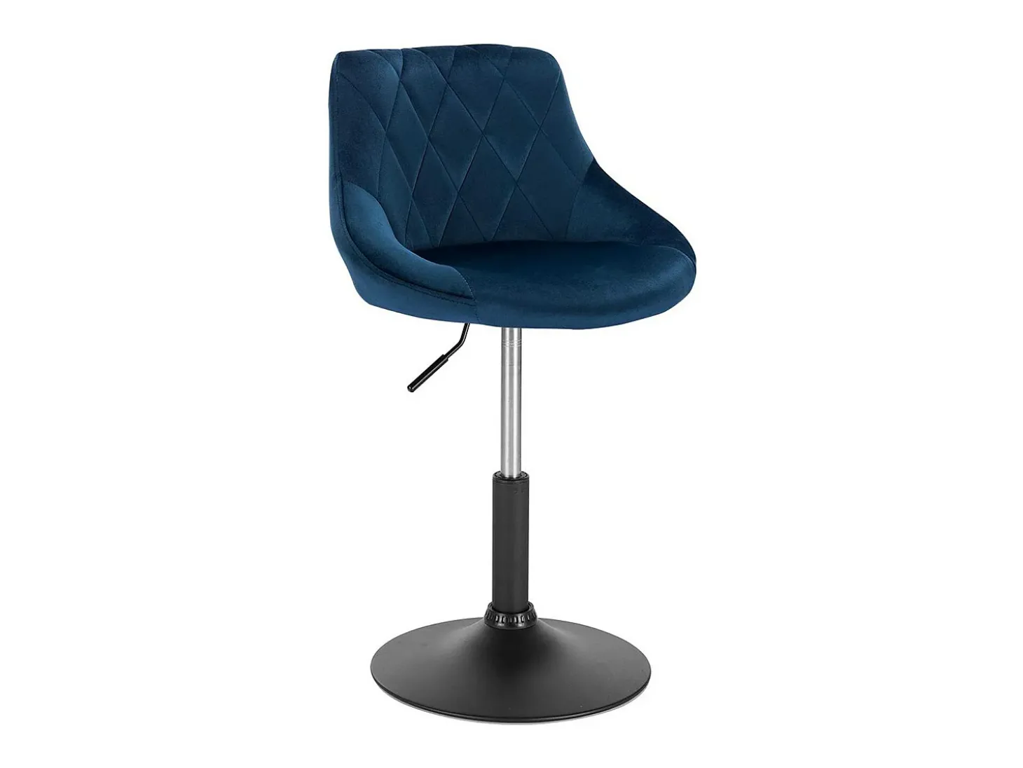 Conjunto de 2 banquetas de bar em veludo azul 19_0000248