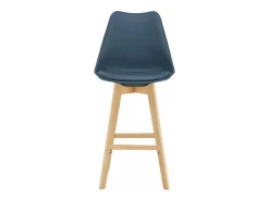 Conjunto de 6 banquetas de bar em plástico sintético acabamento em faia 105 x 48 x 58 cm azul 03_0008725