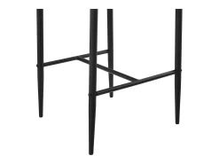 Conjunto de 2 banquetas/cadeiras de bar com pés de aço assento sintético e altura do assento de 66 cm pretas 03_0005787