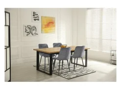 Conjunto de 4 cadeiras de jantar em tecido premium 