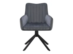 Conjunto de 2 cadeiras em tecido "Pharell" - 60 x 61 x 91 cm - Cinza