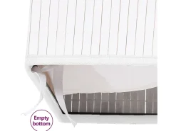 Conjunto de 4 Caixas de Arrumação em Bambu Branco para Organização