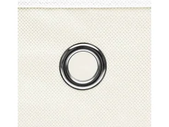 Conjunto de 4 Caixas de Arrumação com Tampa em Tecido Branco - 32x32x32 cm