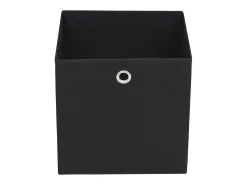 Conjunto de 4 Caixas de Arrumação em TNT Preto 32x32x32cm