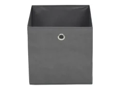 Conjunto de 4 Caixas de Arrumação Cinzentas em TNT 32x32x32 cm