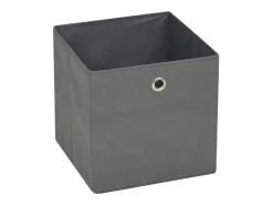 Conjunto de 4 Caixas de Arrumação Cinzentas em TNT 32x32x32 cm