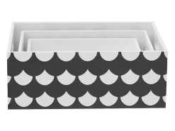 Conjunto de 3 caixas de madeira Pattern