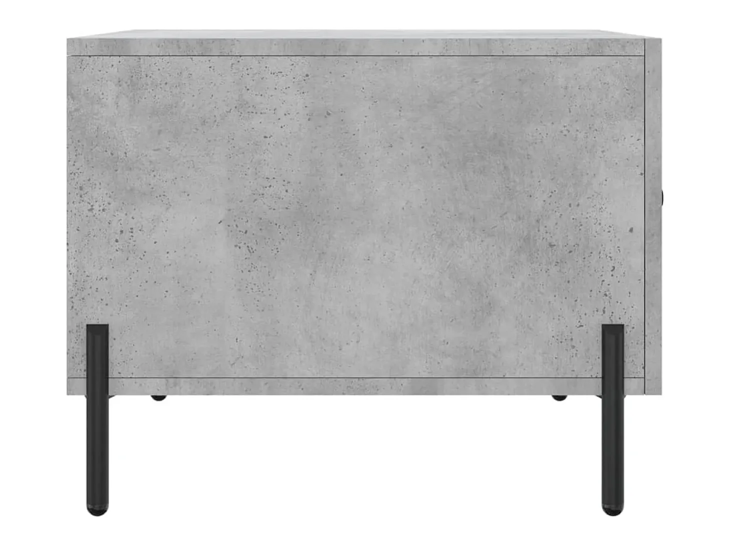 Conjunto de 2 Mesas de Centro | Mesa de apoio | Mesa de café 50x50x40 cm madeira processada cinza cimento