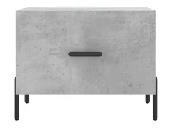 Conjunto de 2 Mesas de Centro | Mesa de apoio | Mesa de café 50x50x40 cm madeira processada cinza cimento