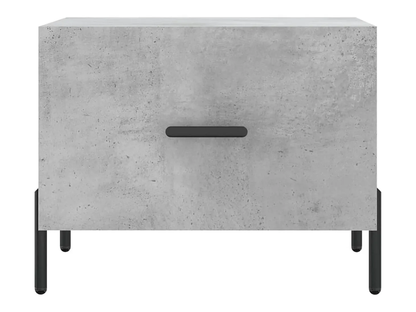 Conjunto de 2 Mesas de Centro | Mesa de apoio | Mesa de café 50x50x40 cm madeira processada cinza cimento