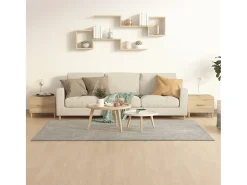 Conjunto de 2 Mesas de Centro | Mesa de apoio 50x50x40cm deriv. madeira carvalho sonoma