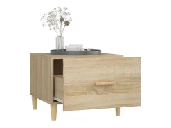 Conjunto de 2 Mesas de Centro | Mesa de apoio 50x50x40cm deriv. madeira carvalho sonoma