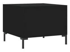 Conjunto de 2 Mesas de Centro | Mesa de apoio | Mesa de café 50x50x40 cm madeira processada preto