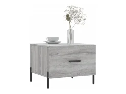 Conjunto de 2 Mesas de Centro | Mesa de apoio | Mesa de café 50x50x40 cm madeira proc. sonoma cinza