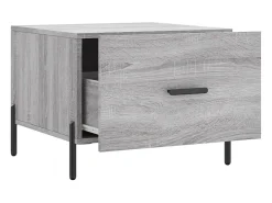 Conjunto de 2 Mesas de Centro | Mesa de apoio | Mesa de café 50x50x40 cm madeira proc. sonoma cinza