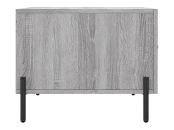 Conjunto de 2 Mesas de Centro | Mesa de apoio | Mesa de café 50x50x40 cm madeira proc. sonoma cinza