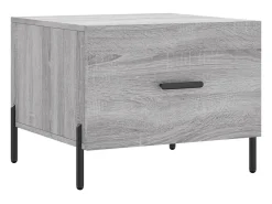 Conjunto de 2 Mesas de Centro | Mesa de apoio | Mesa de café 50x50x40 cm madeira proc. sonoma cinza
