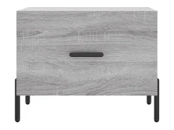 Conjunto de 2 Mesas de Centro | Mesa de apoio | Mesa de café 50x50x40 cm madeira proc. sonoma cinza