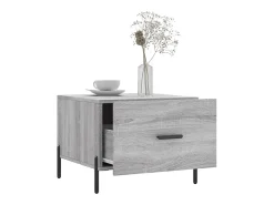 Conjunto de 2 Mesas de Centro | Mesa de apoio | Mesa de café 50x50x40 cm madeira proc. sonoma cinza