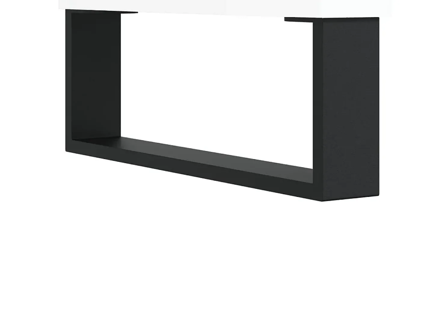 Conjunto de 2 Mesas de Centro | Mesa de apoio | Mesa de café 50x46x35cm deriv. madeira branco brilhante