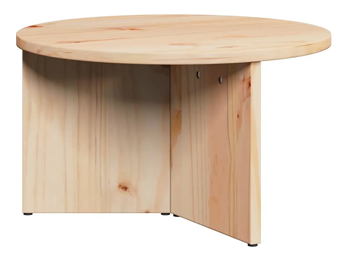 Conjunto de 2 Mesas de Centro | Mesa de apoio Natural 49x49x28 cm