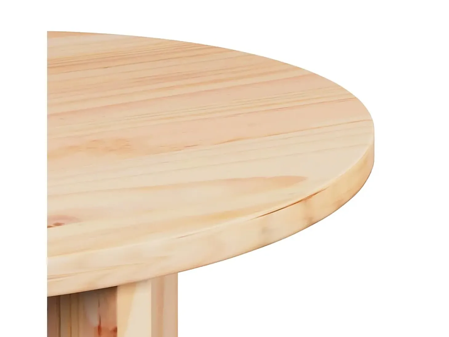 Conjunto de 2 Mesas de Centro | Mesa de apoio Natural 49x49x28 cm