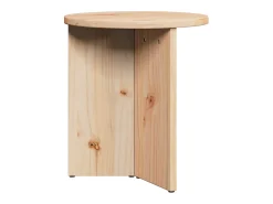 Conjunto de 2 Mesas de Centro | Mesa de apoio Natural 49x49x28 cm