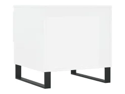 Conjunto de 2 Mesas de Centro | Mesa de apoio | Mesa de café 50x46x50cm deriv. madeira branco brilhante