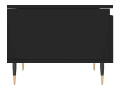 Conjunto de 2 Mesas de Centro | Mesa de apoio | Mesa de café 50x46x35 cm derivados de madeira preto