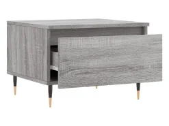 Conjunto de 2 Mesas de Centro | Mesa de apoio | Mesa de café 50x46x35cm deriv. madeira cinzento sonoma