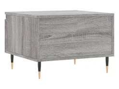 Conjunto de 2 Mesas de Centro | Mesa de apoio | Mesa de café 50x46x35cm deriv. madeira cinzento sonoma