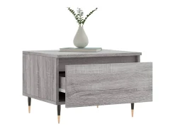Conjunto de 2 Mesas de Centro | Mesa de apoio | Mesa de café 50x46x35cm deriv. madeira cinzento sonoma